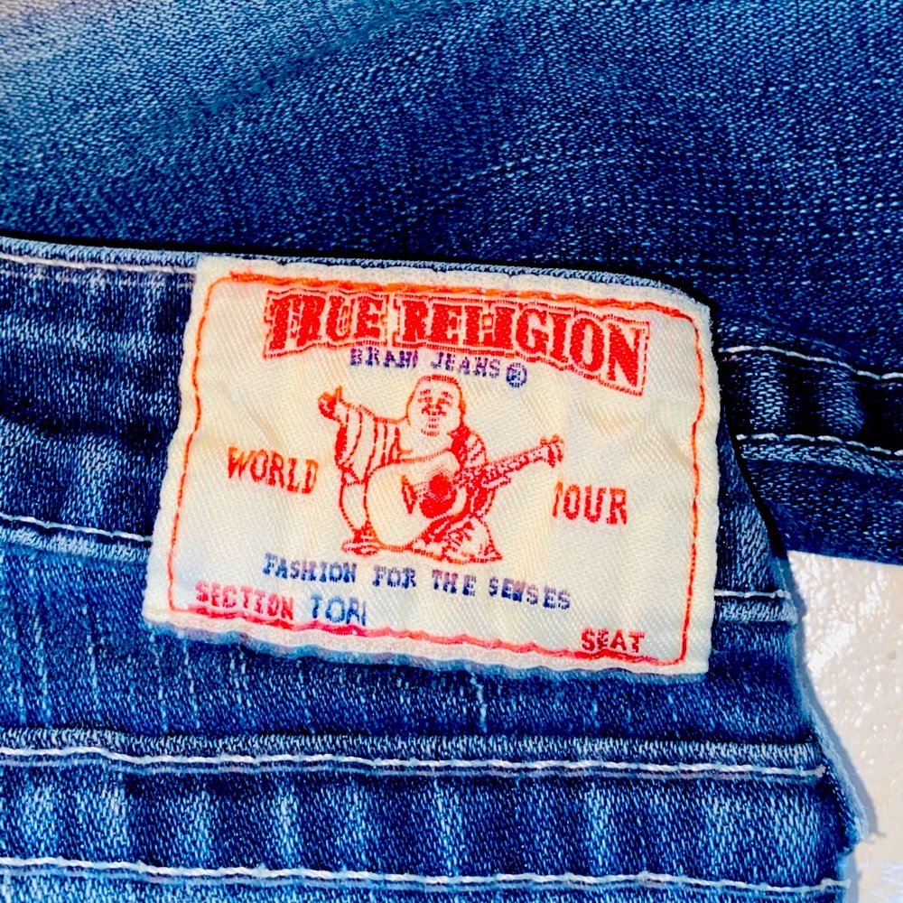 True Religion Tori raw edge jeans size 28